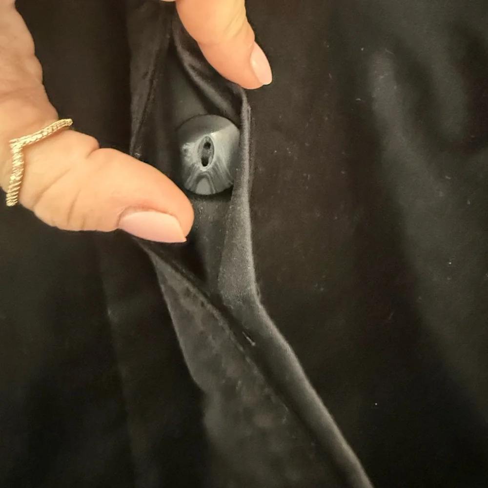 Coldwater Creek Black Velvet Jacket. Size 10.